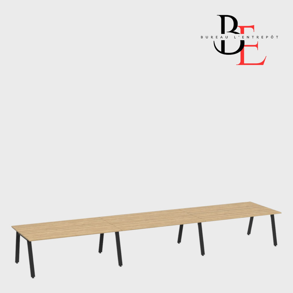 Espace de Travail Collaboratif pour 6 Personnes | Bureau L'Entrepôt