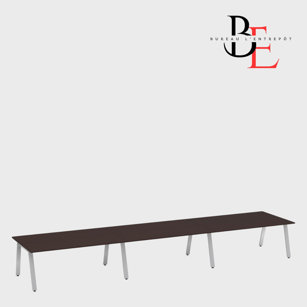 Espace de Travail Collaboratif pour 6 Personnes | Bureau L'Entrepôt