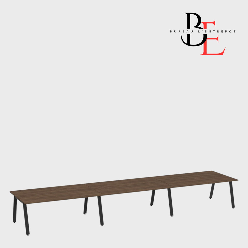 Espace de Travail Collaboratif pour 6 Personnes | Bureau L'Entrepôt