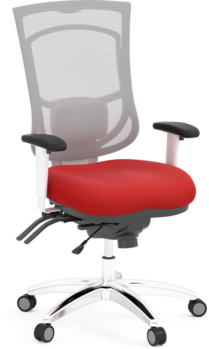 Fauteuil à Dossier Haut – Ergonomie Complète, Base Aluminium, Support Lombaire Ajustable | Bureau L'Entrepôt