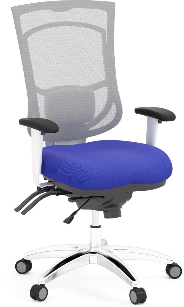 Fauteuil à Dossier Haut – Ergonomie Complète, Base Aluminium, Support Lombaire Ajustable | Bureau L'Entrepôt