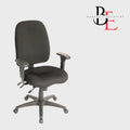 Fauteuil à Dossier Haut Multi-Fonction – Mousse Moulée Contours, Ajustements Personnalisés, Inclinaison Avant, Curseur d'Assise | Bureau L'Entrepôt