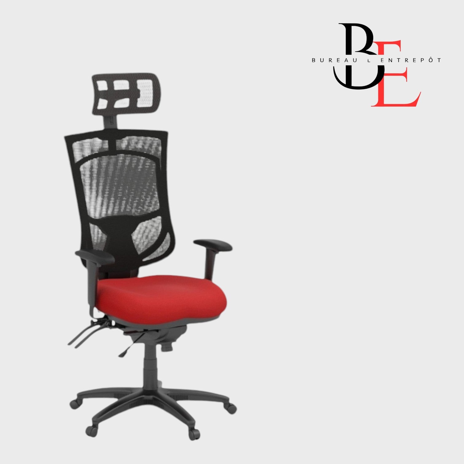 Fauteuil Exécutif à Dossier Haut – Soutien Ergonomique Durable, Mousse Moulée, Ajustements Multiples, Lombaire Rembourré | Bureau L'Entrepôt