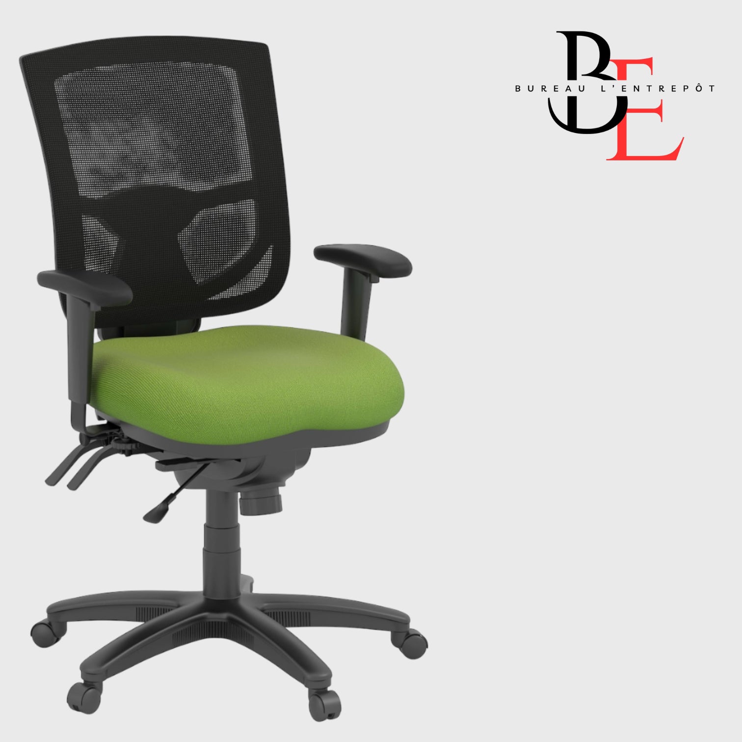 Fauteuil Exécutif à Dossier Moyen –  Maille Respirante, Mousse Moulée, Ajustements Multiples | Bureau L'Entrepôt