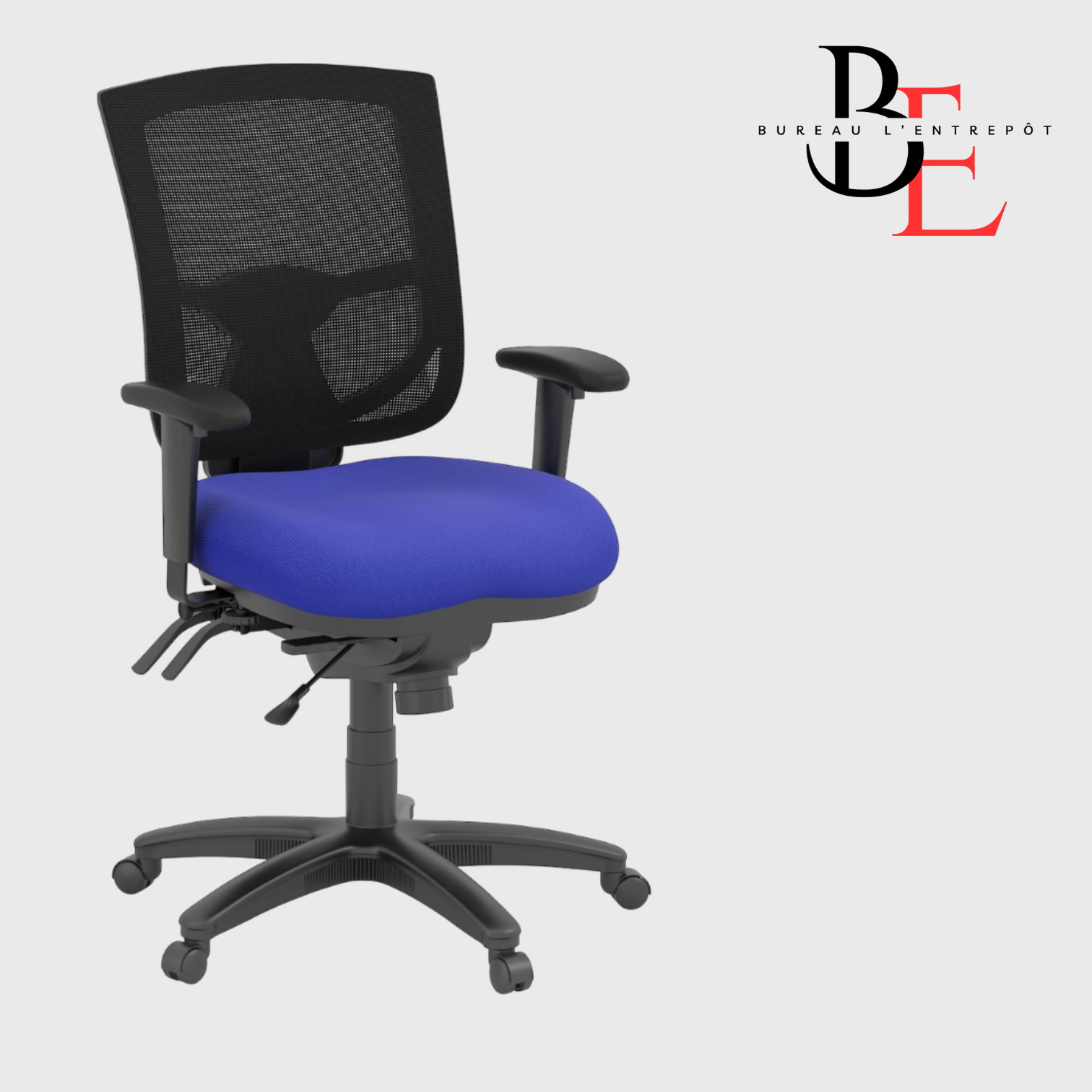 Fauteuil Exécutif à Dossier Moyen –  Maille Respirante, Mousse Moulée, Ajustements Multiples | Bureau L'Entrepôt