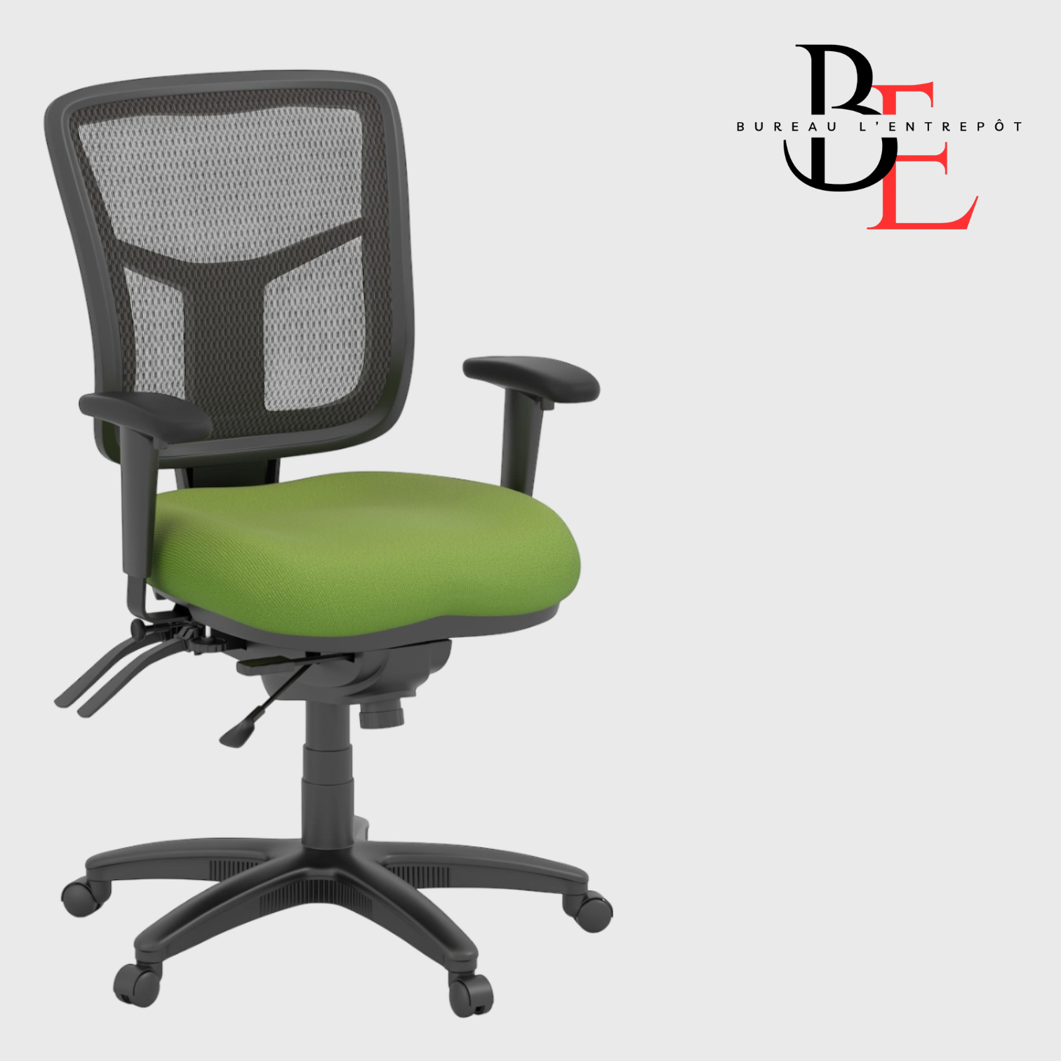 Fauteuil Exécutif à Dossier Moyen – Maille Respirante, Mousse Moulée, Ajustements sur Mesure | Bureau L'Entrepôt