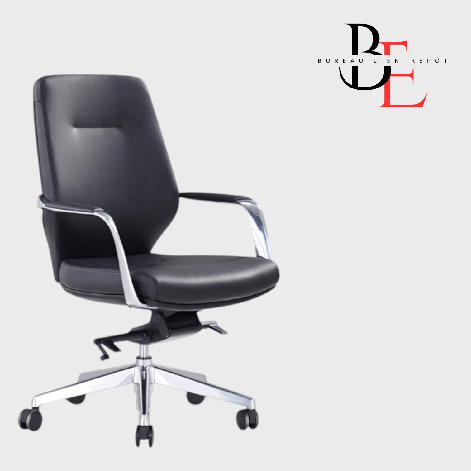 Fauteuil Exécutif – Mousse Haute Densité, Inclinaison Genou 4 Positions, Cuir Rembourré | Bureau L'Entrepôt