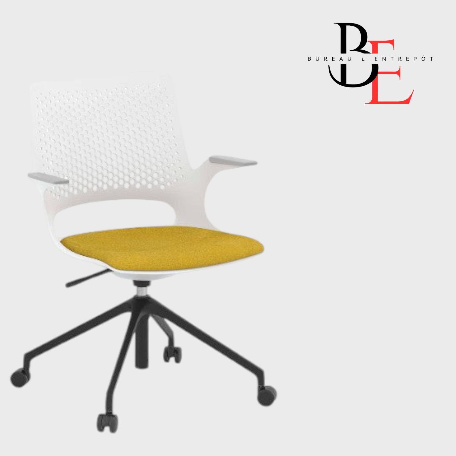 Fauteuil Multi-Usage, Base Aluminium Poli | Bureau L'Entrepôt
