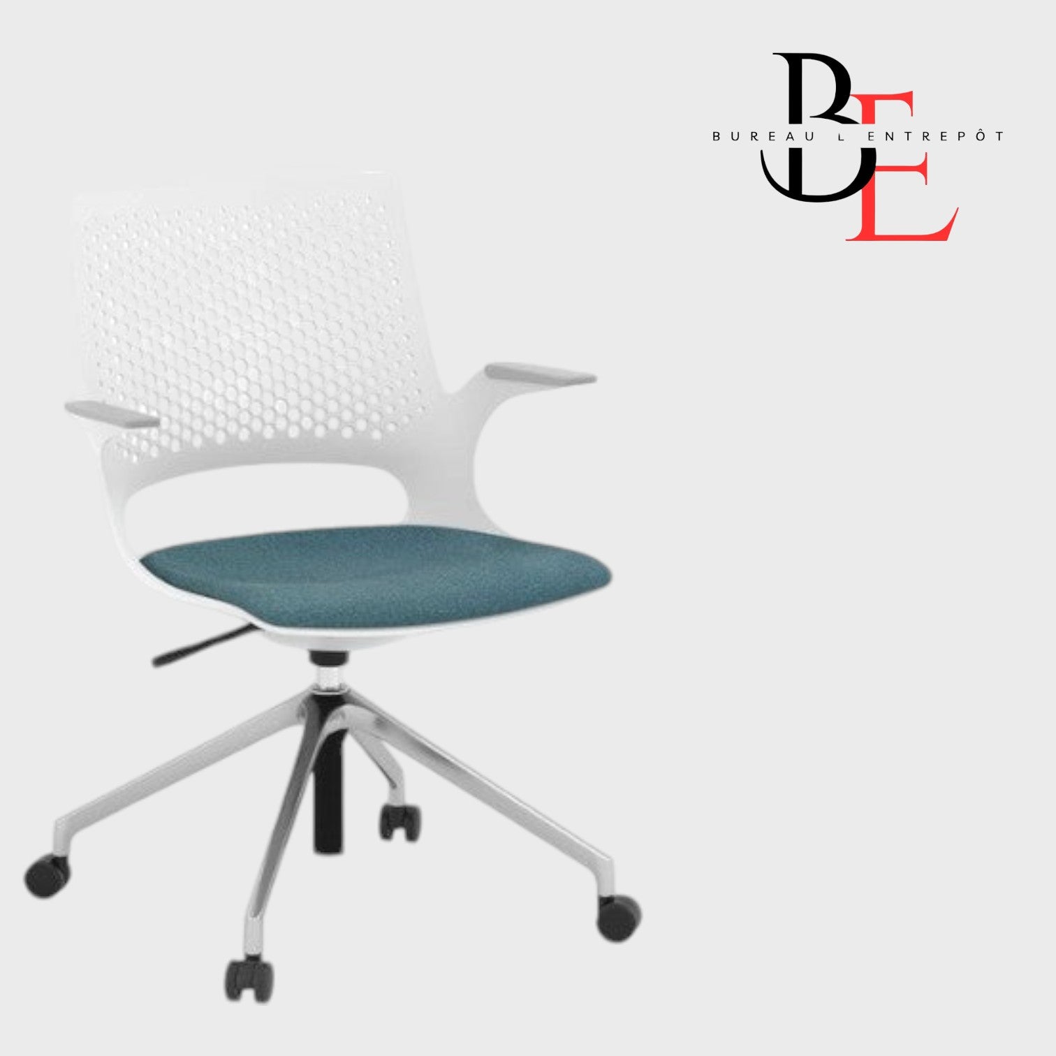 Fauteuil Multi-Usage, Base Aluminium Poli | Bureau L'Entrepôt