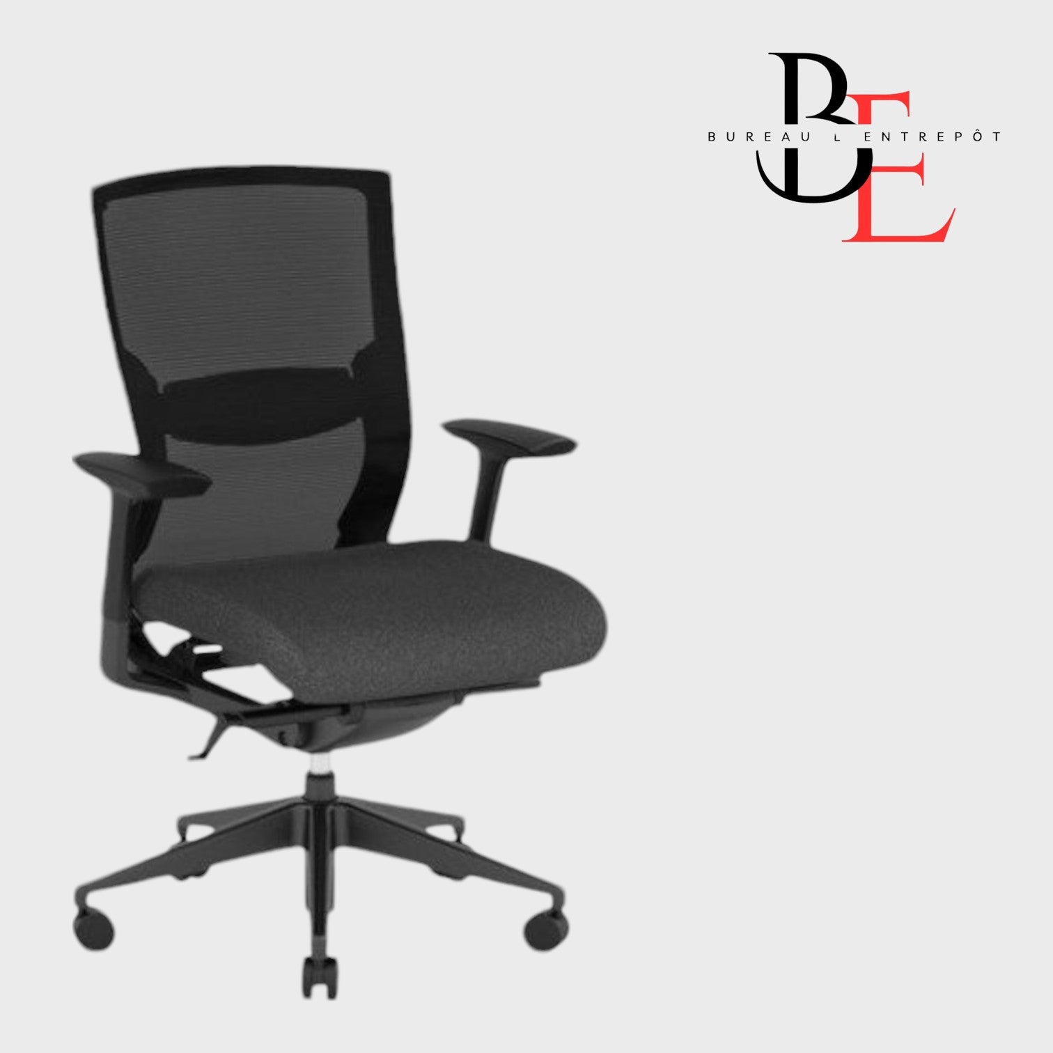 Fauteuil de Bureau – Mécanisme Synchro-Bascule Intégré, Bras 3D Ajustables | Bureau L'Entrepôt