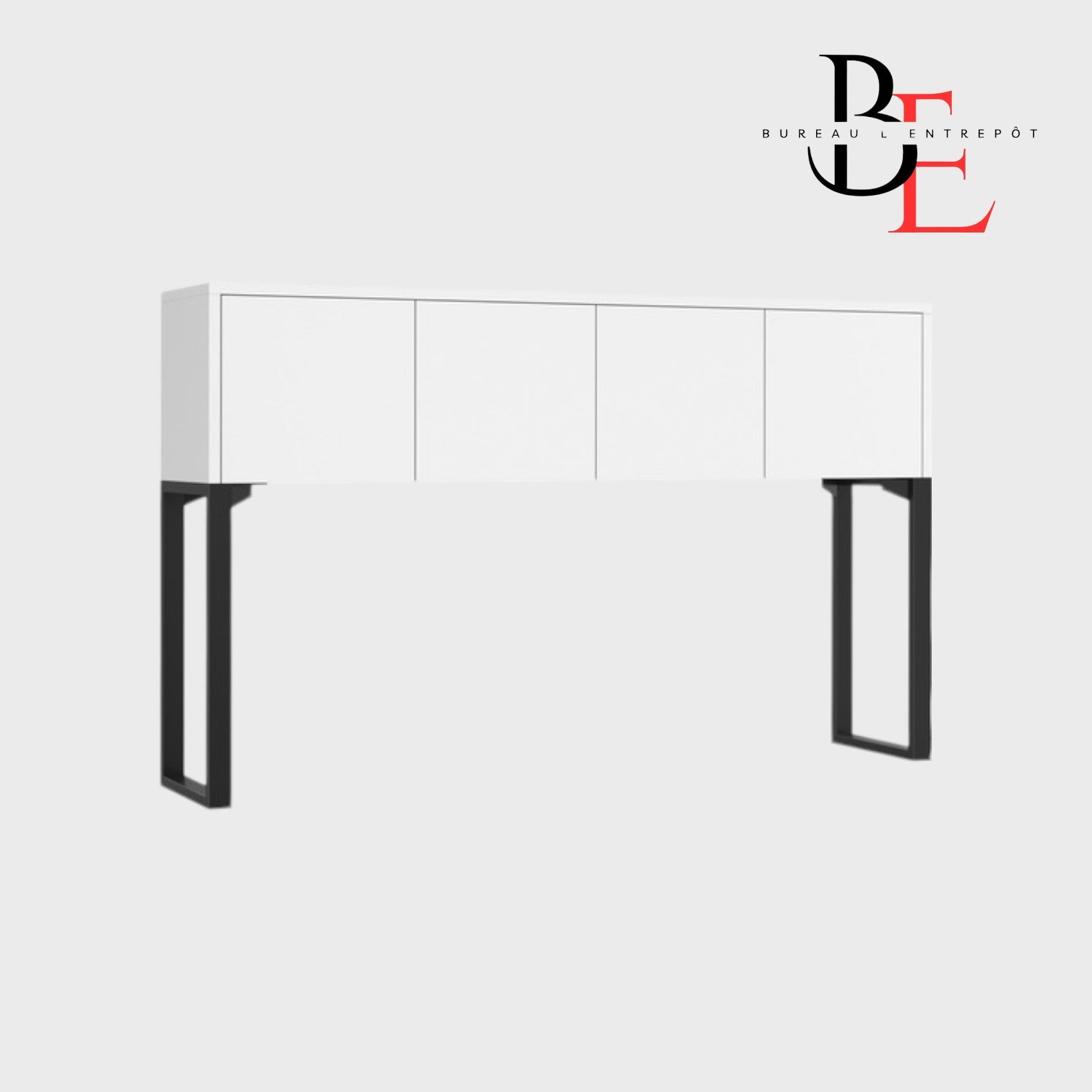 Huche Rangement Fermé 4 Portes | Bureau L'Entrepôt