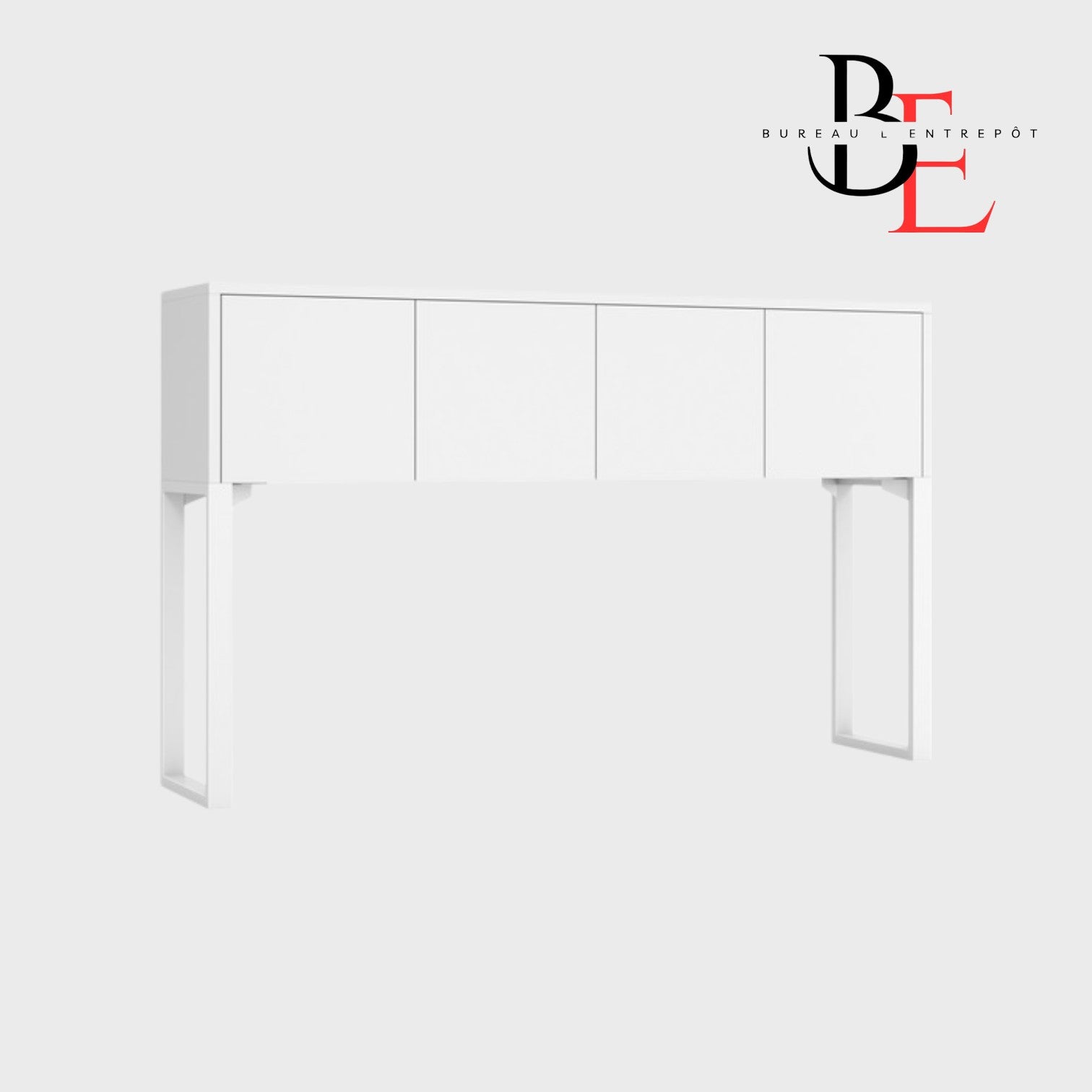 Huche Rangement Fermé 4 Portes | Bureau L'Entrepôt