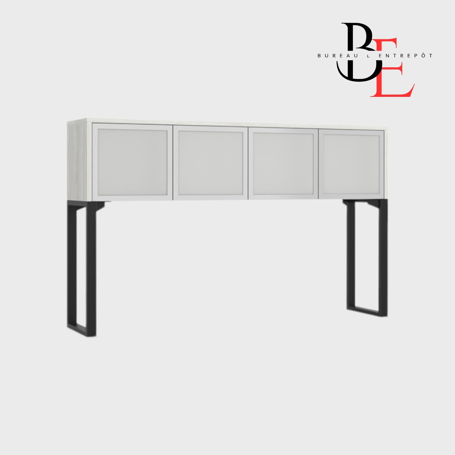 Huche Rangement Fermé Verre 4 Portes | Bureau L'Entrepôt
