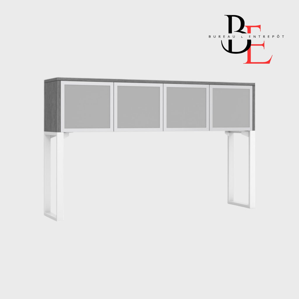 Huche Rangement Fermé Verre 4 Portes | Bureau L'Entrepôt