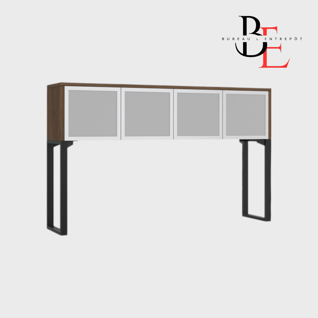 Huche Rangement Fermé Verre 4 Portes | Bureau L'Entrepôt