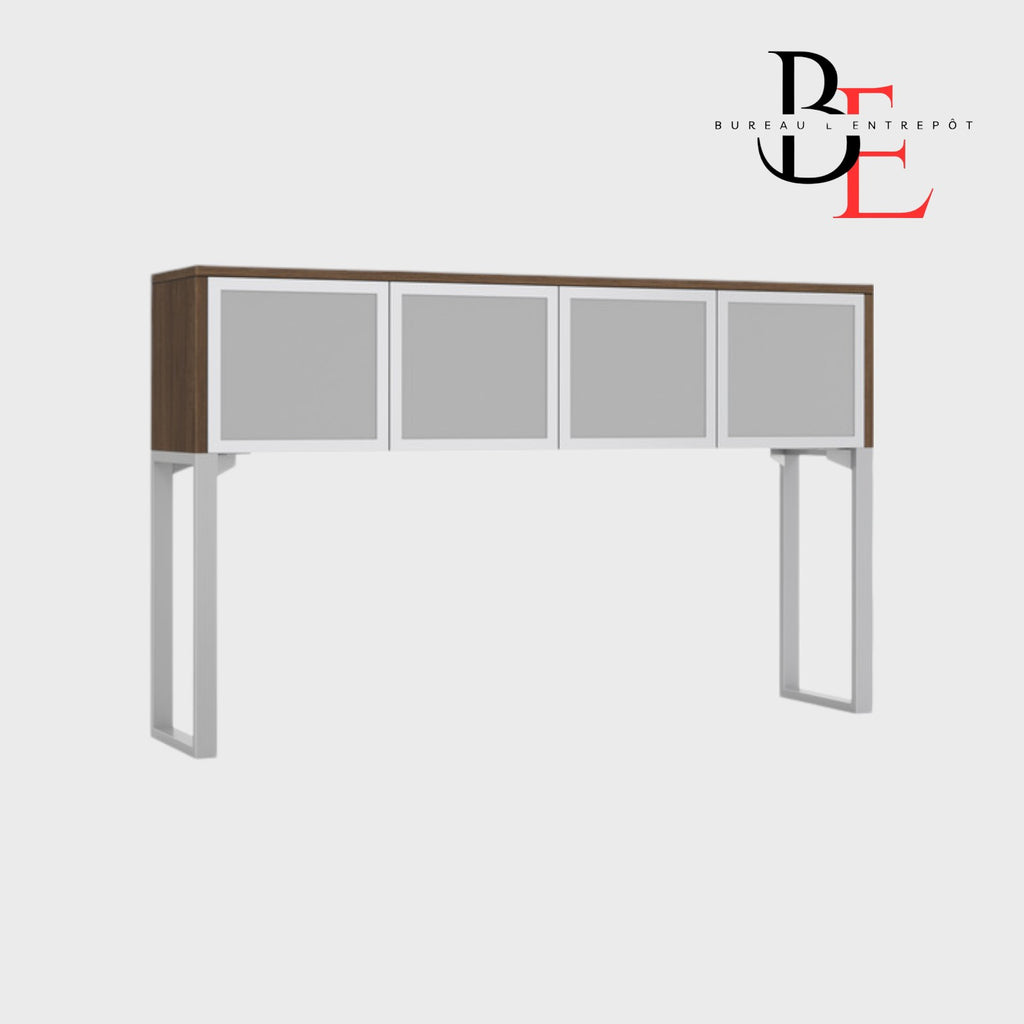 Huche Rangement Fermé Verre 4 Portes | Bureau L'Entrepôt