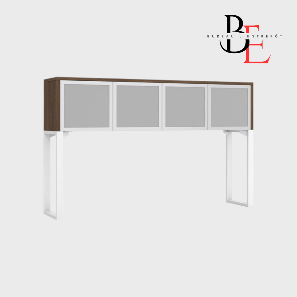 Huche Rangement Fermé Verre 4 Portes | Bureau L'Entrepôt