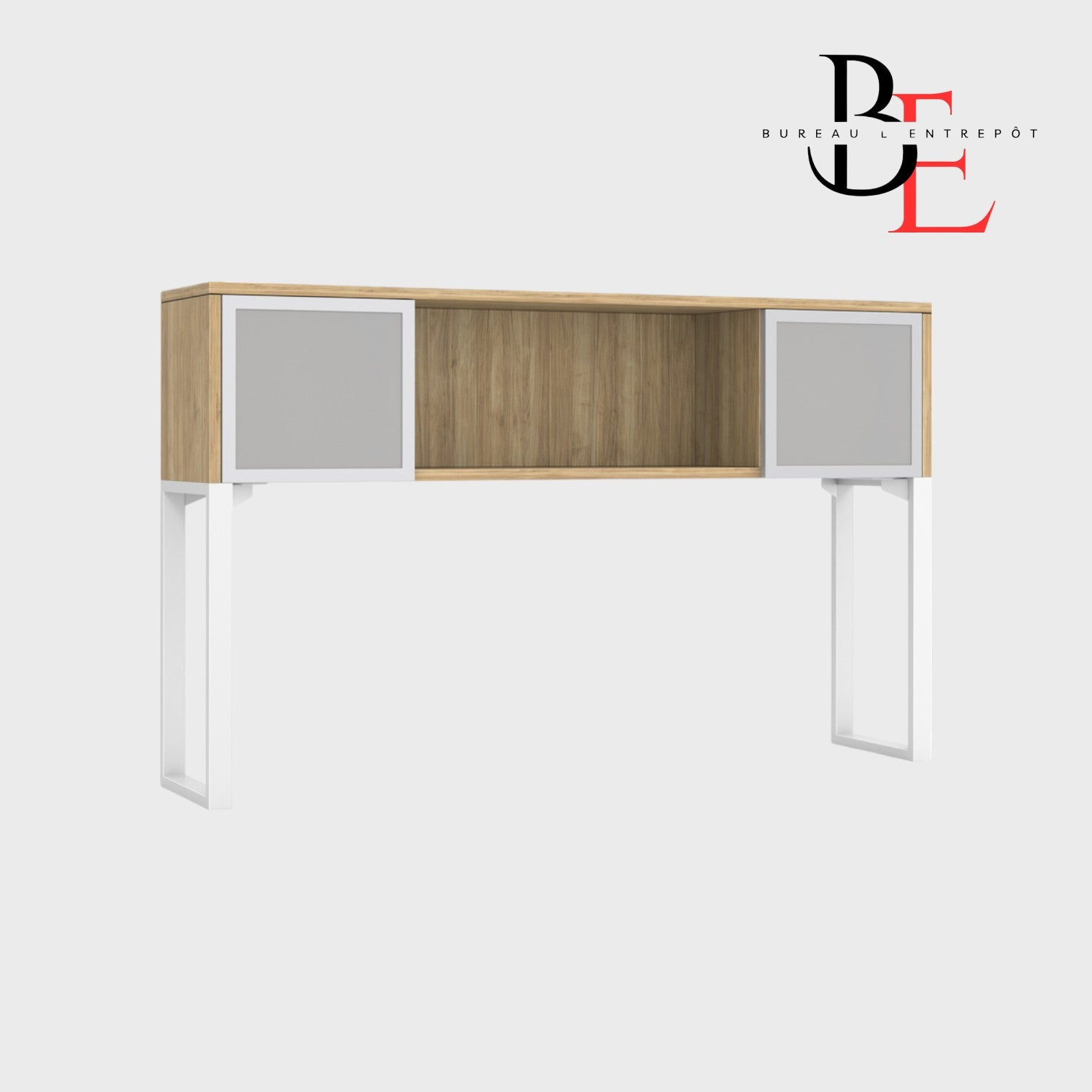 Huche avec Portes (Laminé/Verre) | Bureau L'Entrepôt