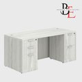 Bureau avec Rangement Combiné : Caissons 2 et 3 Tiroirs - BLCLASD1026