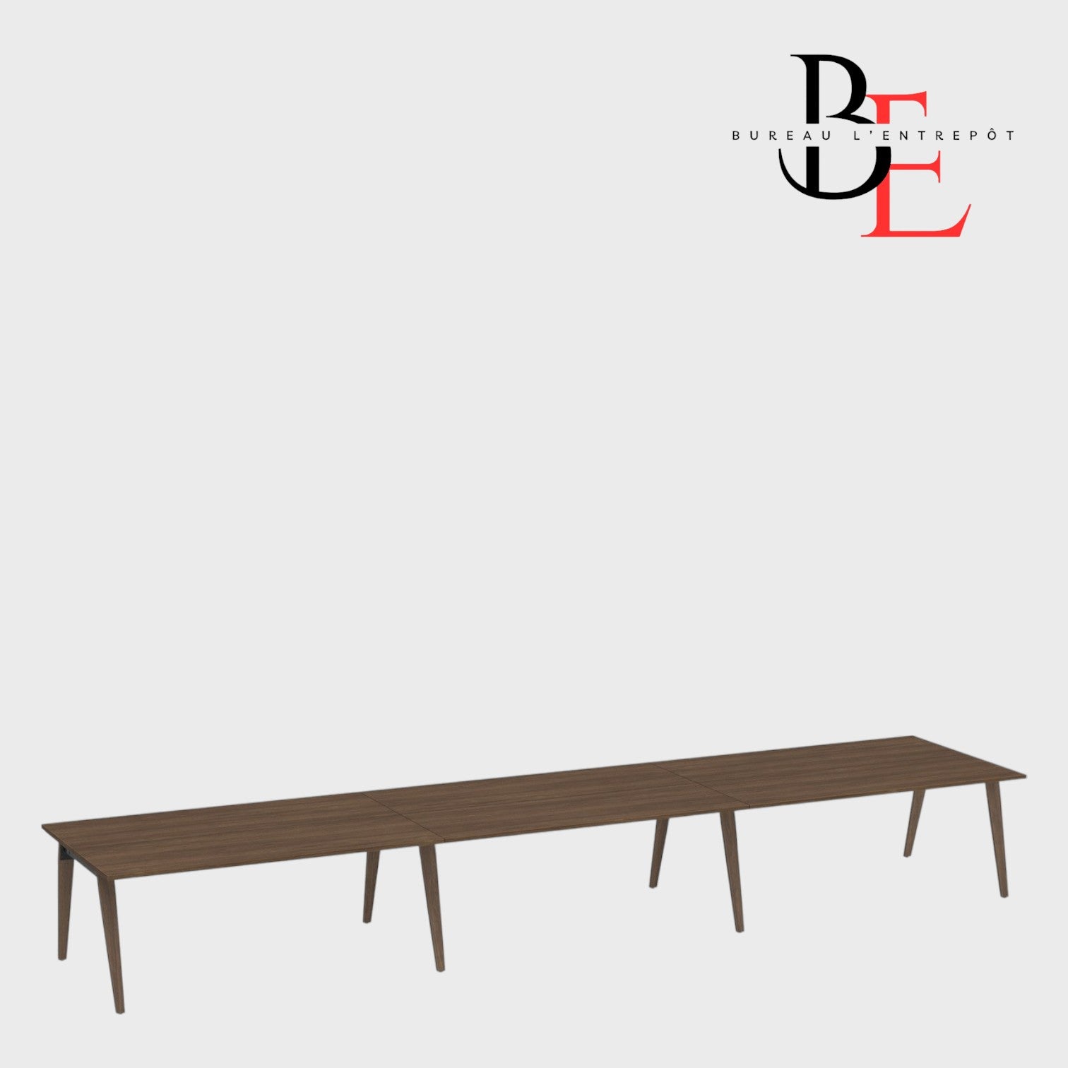 Poste de Travail Collaboratif Linéaire 6 Places | Bureau L'Entrepôt