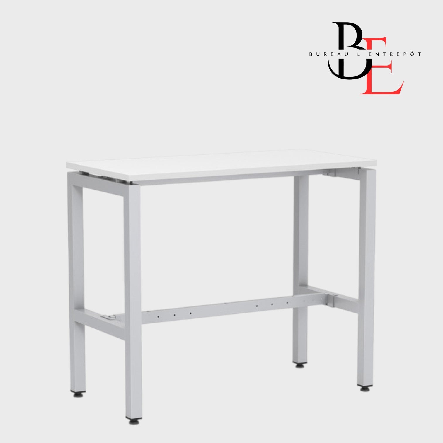 Table Haute de Réunion – Cadre Métal  | Bureau L'Entrepôt