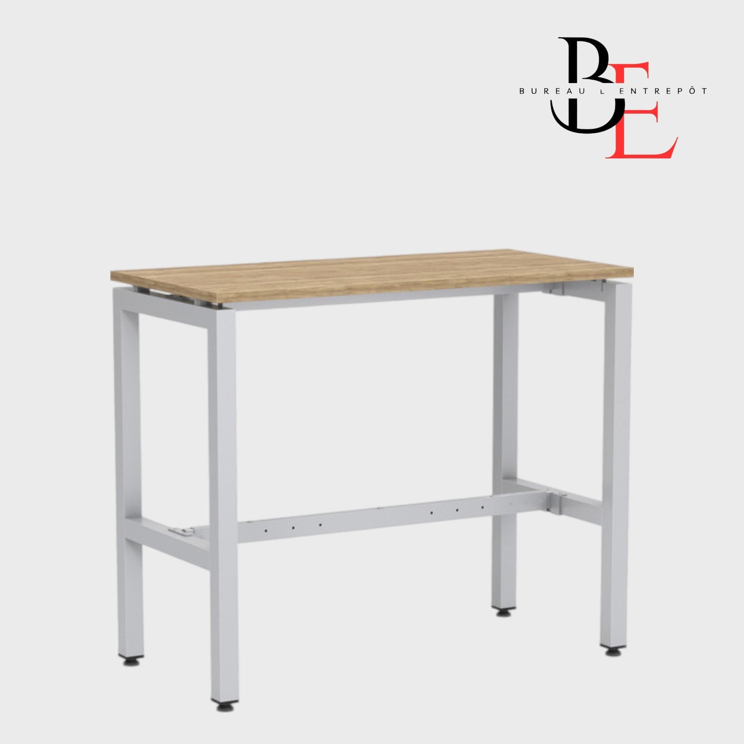 Table Haute de Réunion – Cadre Métal  | Bureau L'Entrepôt