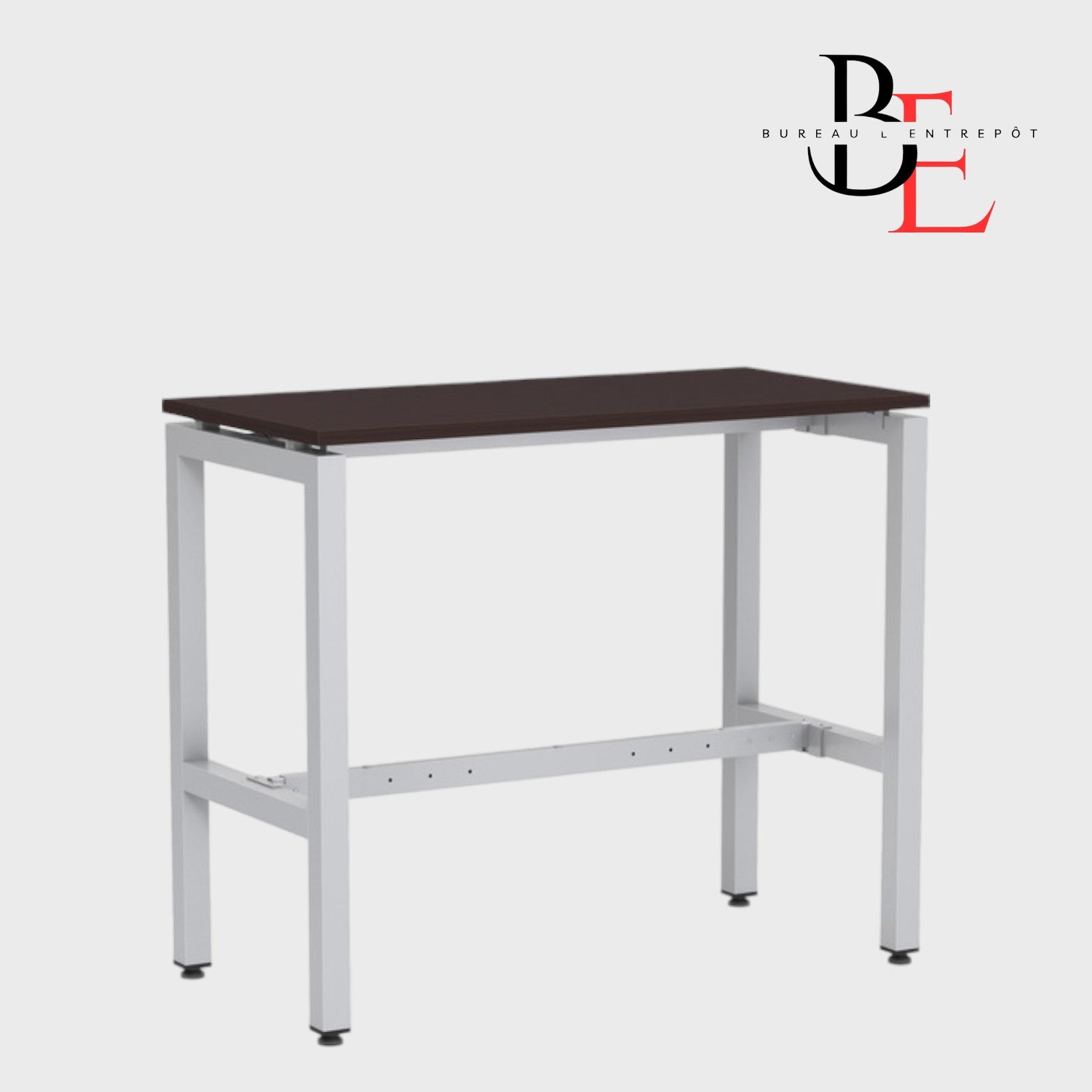 Table Haute de Réunion – Cadre Métal  | Bureau L'Entrepôt