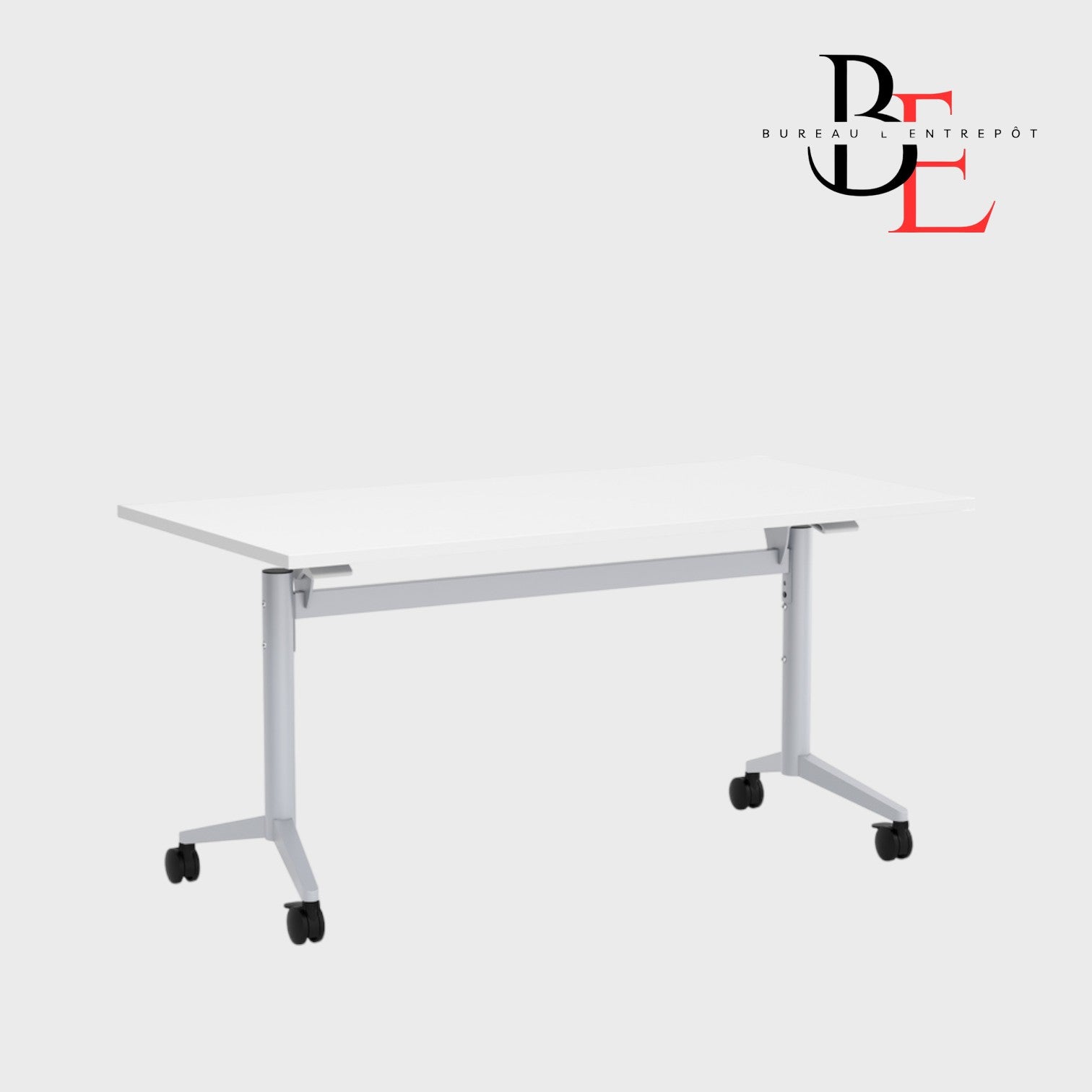 Table Modulable Pliante sur Roulettes | Bureau L'Entrepôt