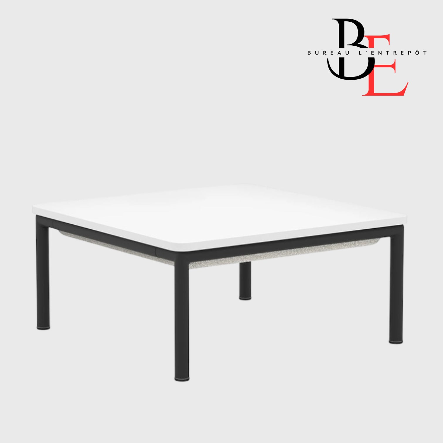 Table Modulaire – Pieds Métal Noir | Bureau L'Entrepôt