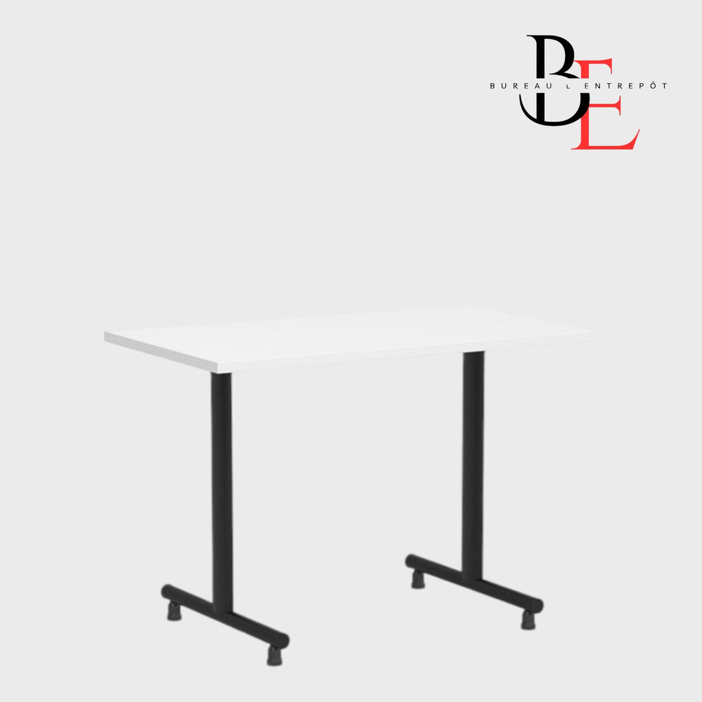 Table Modulaire Rectangulaire – Bases en T | Bureau L'Entrepôt