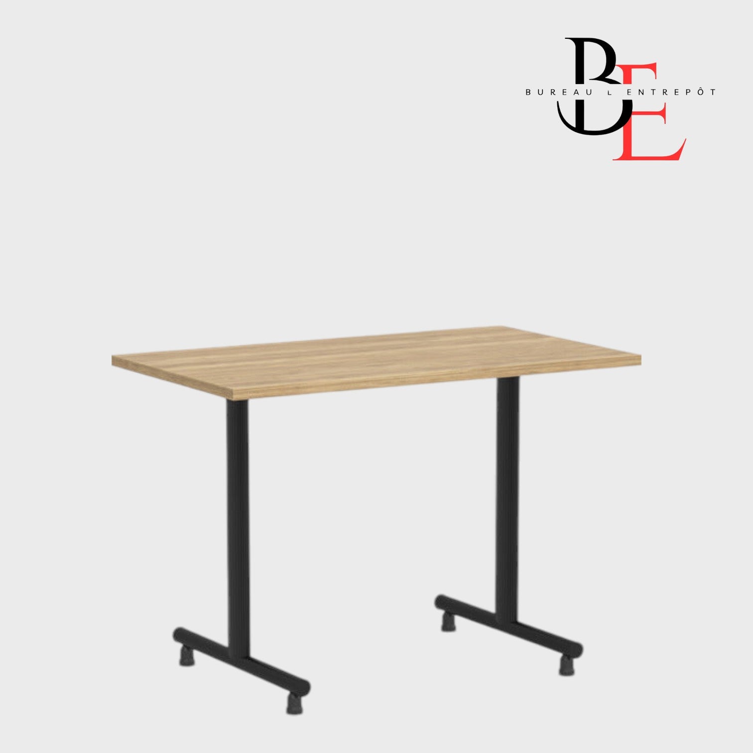 Table Modulaire Rectangulaire – Bases en T | Bureau L'Entrepôt
