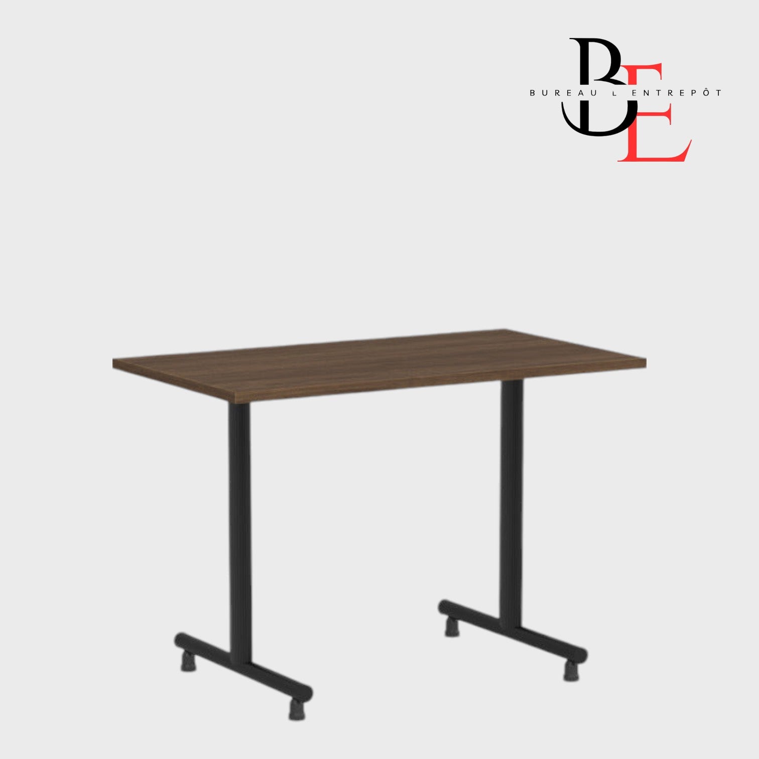 Table Modulaire Rectangulaire – Bases en T | Bureau L'Entrepôt