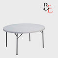 Table Pliante Ronde – Plastique Haute Densité | Bureau L'Entrepôt