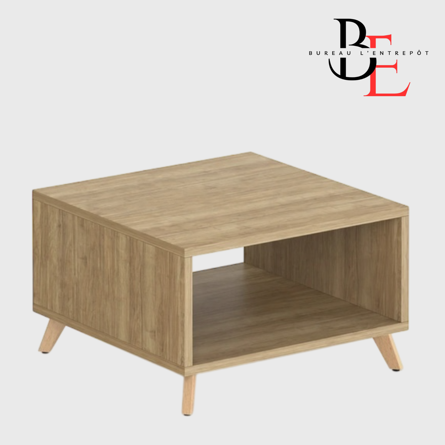 Table d'Appoint - Pieds Angulaires | Bureau L'Entrepôt
