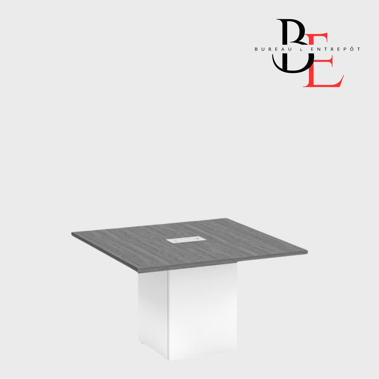 Table de Conférence Carrée – Base Cube Centrale | Bureau L'Entrepôt