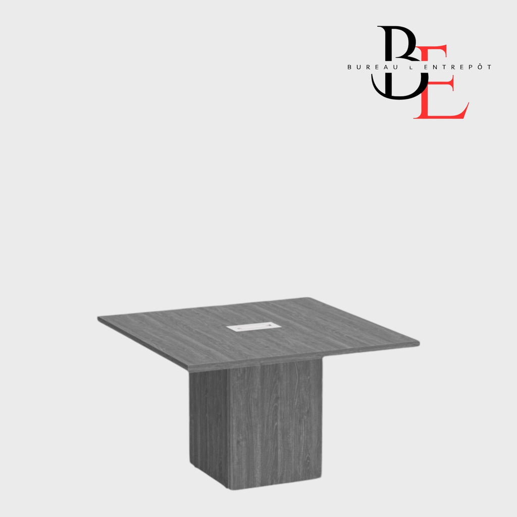 Table de Conférence Carrée – Base Cube Centrale | Bureau L'Entrepôt