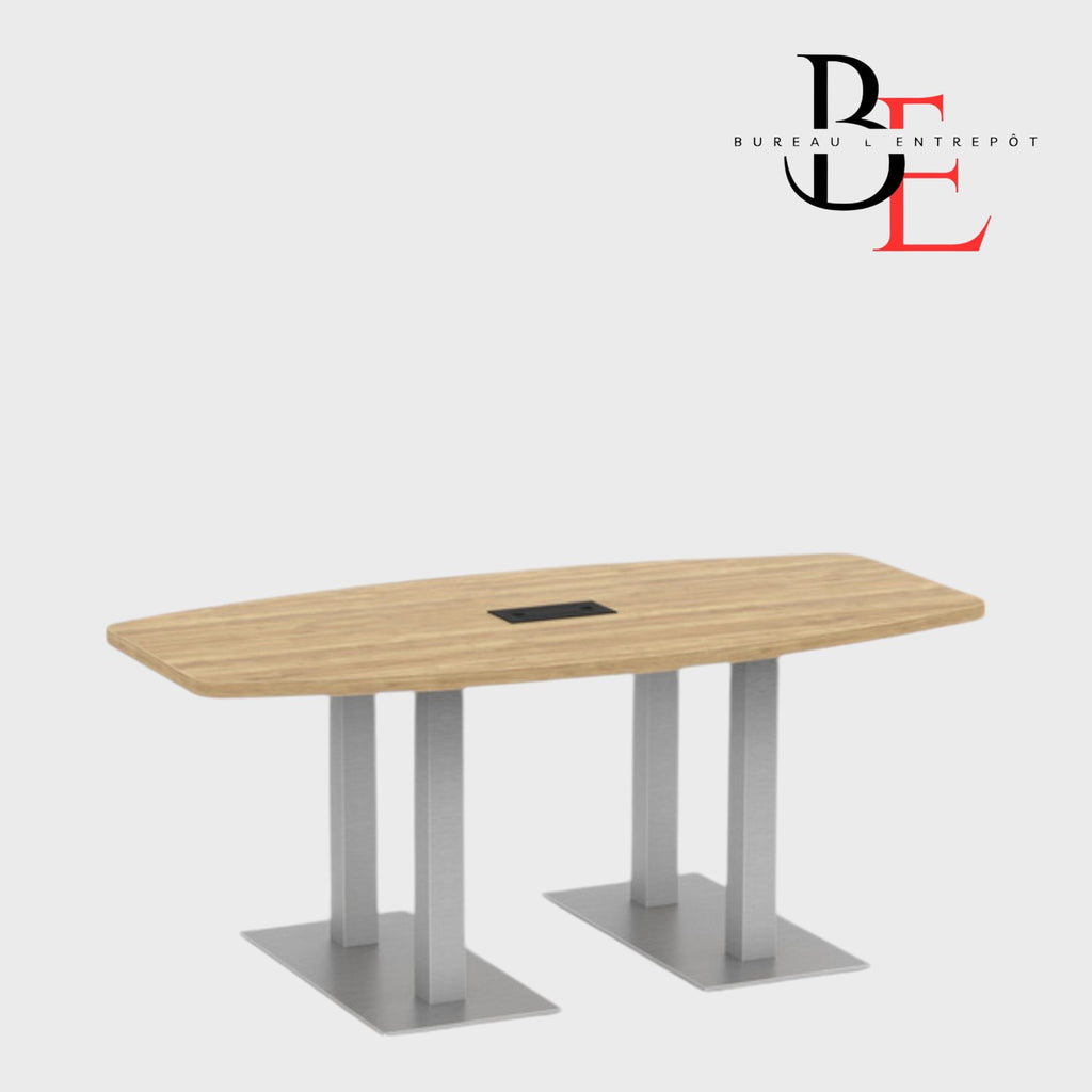 Table de Conférence Forme Bateau - | Bureau L'Entrepôt