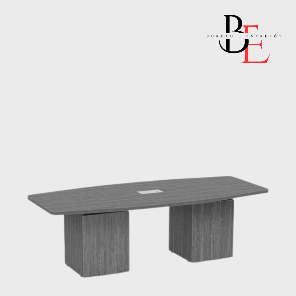 Table de Conférence Forme Bateau – Bases Panneau Pleines | Bureau L'Entrepôt