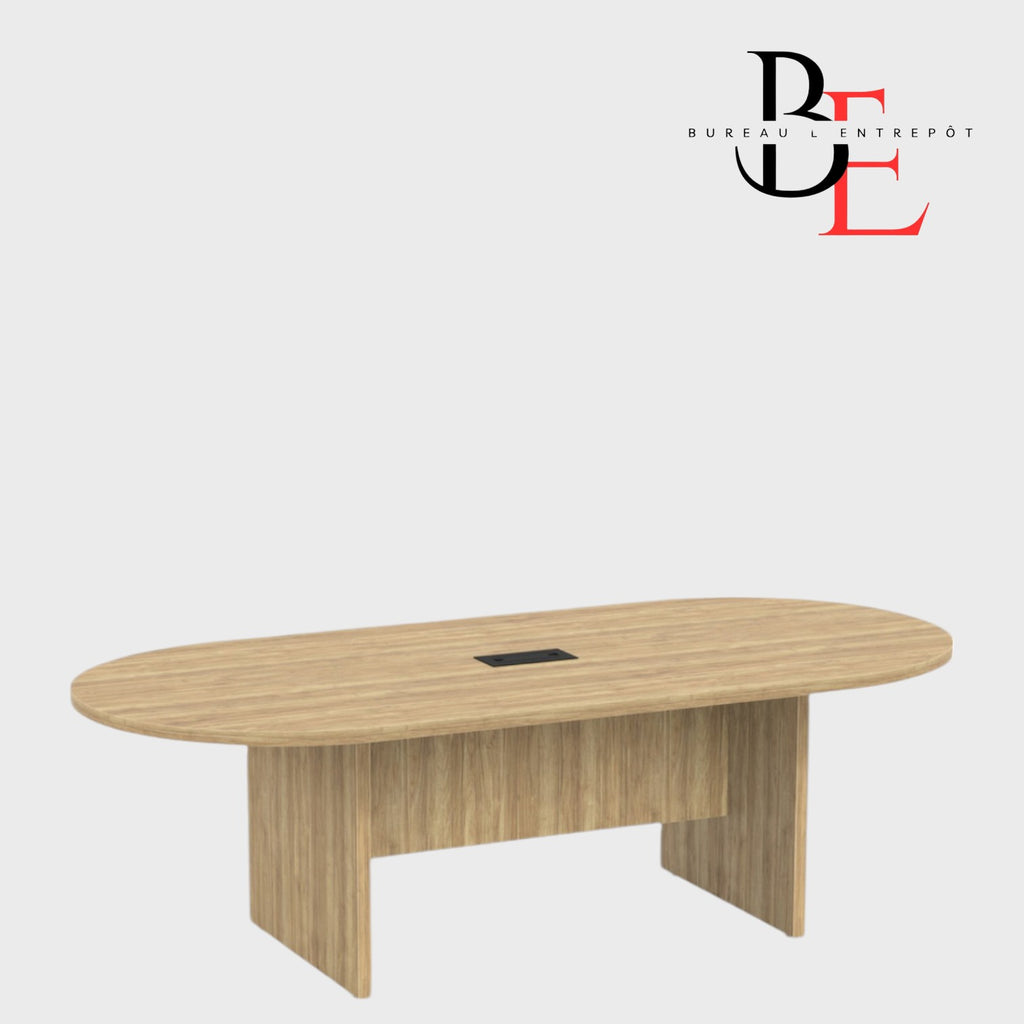 Table de Conférence Ovale Classique – Bases Panneau | Bureau L'Entrepôt