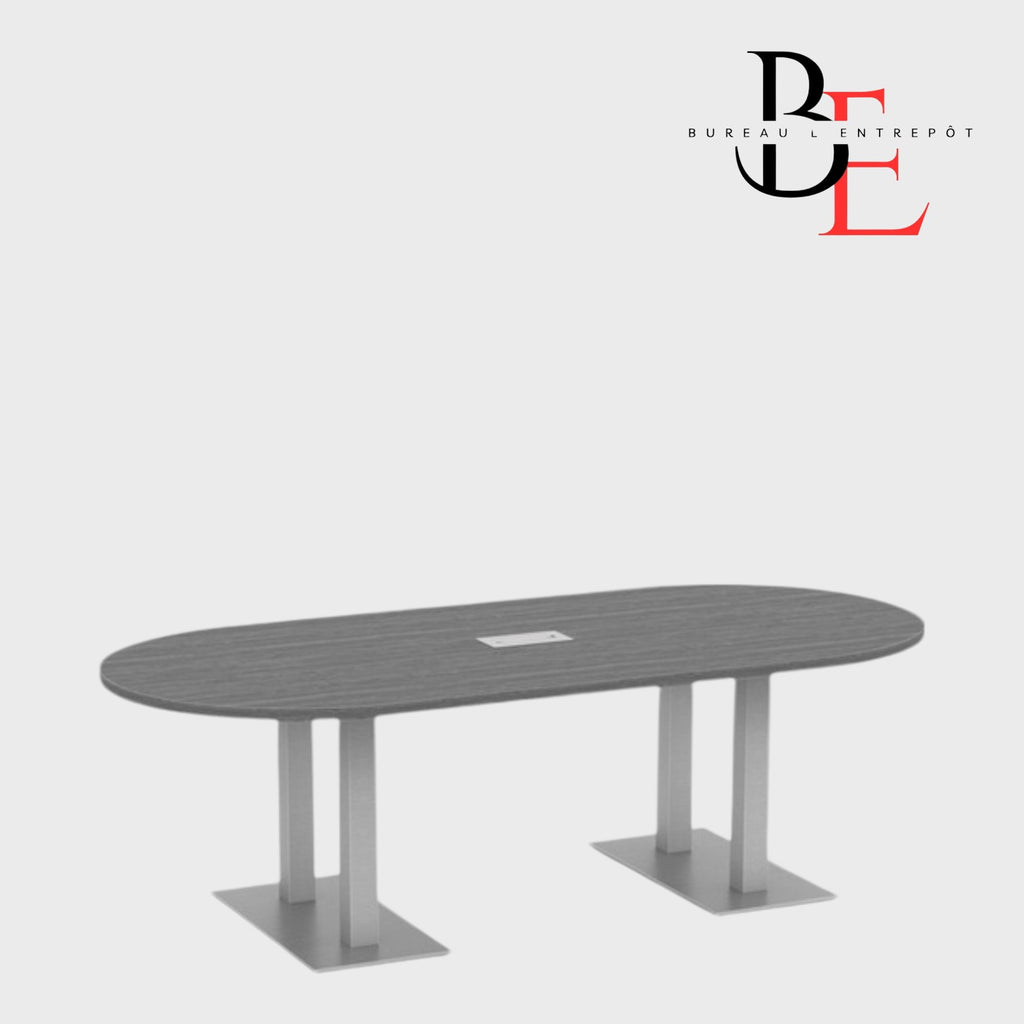 Table de Conférence Ovale, Gestion de Câbles | Bureau L'Entrepôt