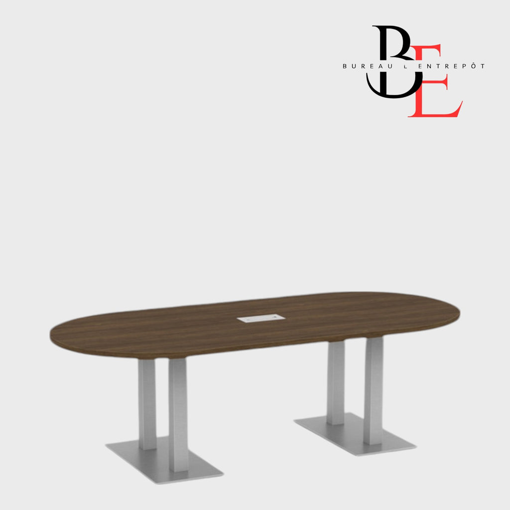 Table de Conférence Ovale, Gestion de Câbles | Bureau L'Entrepôt