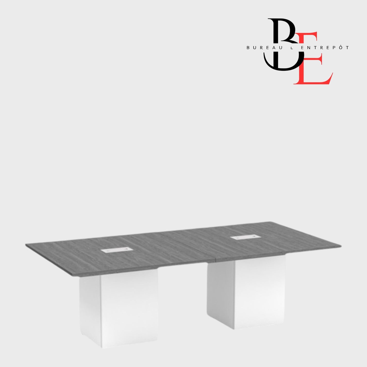 Table de Conférence Rectangulaire – Bases Cube | Bureau L'Entrepôt